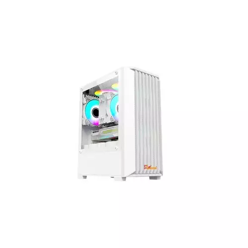 PC Power Breeze Mesh Gaming Case With 230W PSU (White)