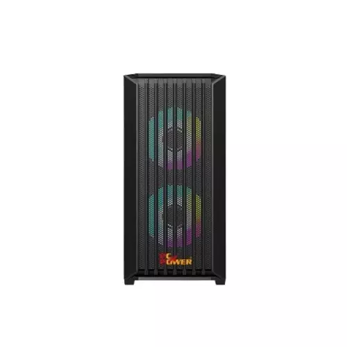 Pc Power Dark Breeze Mesh Mid Tower M-ATX Gaming Case (Black)-gallery-2