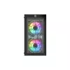 PC Power Spider Web Crystal Mini BK 3 FANS Gaming Case With 230W PSU (Black)-gallery-1
