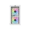 PC Power Spider Web Crystal Mini BK 3 FANS Gaming Case With 230W PSU (White)-gallery-1