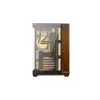 PC POWER DARK WOOD Mid Tower ATX Tempered Glass Desktop Case With 10 Pre-Installed Fans-gallery-3