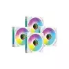 Pc Power IRISH INFINITY F40 4 In 1 ARGB Cooling White Case Fan-gallery-1