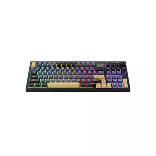 Tecware Spectre 96 Gasket Mounted Mechanical Keyboard with LCD Display (Ocean Gold)-gallery-1