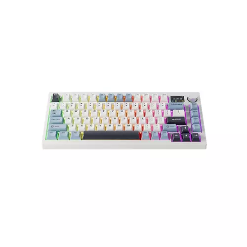 Tecware Spectre 75 Gasket Mounted Mechanical Keyboard with LCD Display (White Sapphire)-gallery-1