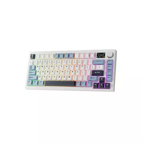 Tecware Spectre 75 Gasket Mounted Mechanical Keyboard with LCD Display (White Sapphire)-gallery-2
