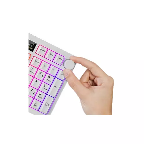 Tecware Spectre 96 Gasket Mounted Mechanical Keyboard with LCD Display (White)-gallery-2