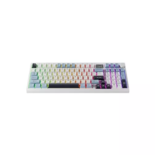 Tecware Spectre 96 Gasket Mounted Mechanical Keyboard with LCD Display (White Sapphire)-gallery-1
