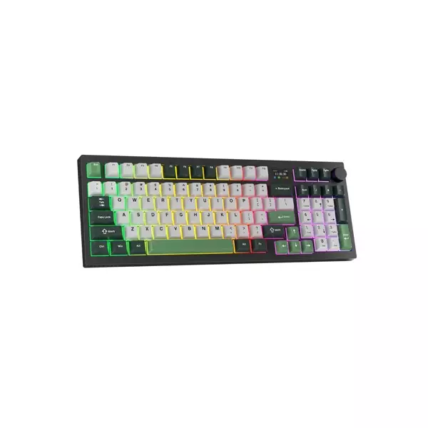 Tecware Tri-Tone PBT Keycaps 96 Keys Mechanical Keyboard - Frosty Forest-gallery-2
