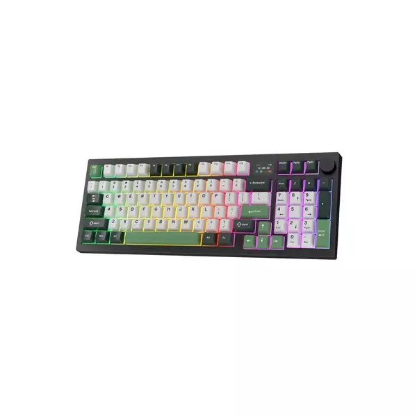 Tecware Tri-Tone PBT Keycaps 96 Keys Mechanical Keyboard - Frosty Forest-gallery-3