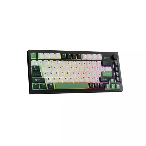 Tecware Tri-Tone PBT Keycaps 81 Keys Mechanical Keyboard - Frosty Forest-gallery-2