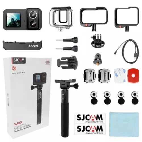 SJCAM SJ20 4K Dual Lens WiFi Action Camera Combo with 6 Axis Stabilization-gallery-1
