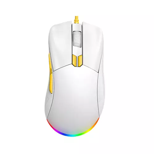 EKSA EM500 RGB LIGHTWEIGHT GAMING MOUSE (WHITE)-gallery-1
