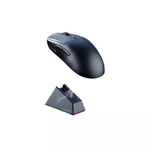 Ajazz AJ139 V2 MC 12000DPI wireless Black Gaming Mouse with Charging Dock-gallery-2
