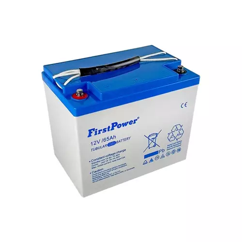 FirstPower 12V 65Ah Tubular Gel Battery-gallery-1