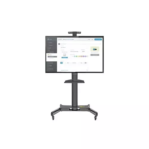 Kaloc KLC-161/B 32-55 Inch Black Adjustable Mobile TV Trolley For IFP-gallery-4
