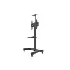 Kaloc KLC-161/B 32-55 Inch Black Adjustable Mobile TV Trolley For IFP-gallery-2