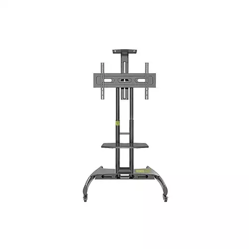 Kaloc KLC-150/B 32-75 Inch Black Adjustable Mobile TV Trolley For IFP