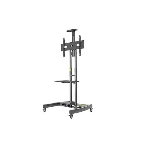 Kaloc KLC-150/B 32-75 Inch Black Adjustable Mobile TV Trolley For IFP-gallery-1