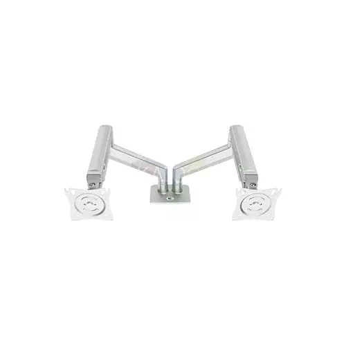 KALOC KLC-DS160-2/S 22-32 Inch Dual Arm Two Screen Monitor Silver Mount Stand-gallery-3