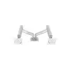 KALOC KLC-DS160-2/S 22-32 Inch Dual Arm Two Screen Monitor Silver Mount Stand-gallery-3