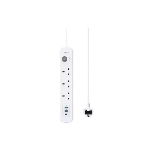 Anker PowerExtend USB Type-C 3 Plug White Power Strip-gallery-1