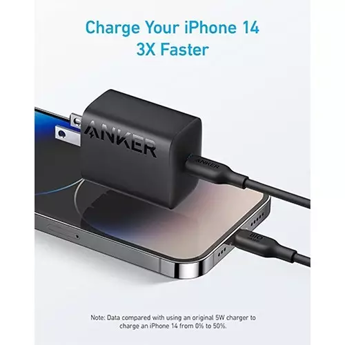 Anker 312 30W PowerIQ 3.0 USB-C Charger with Type-C Cable (White)-gallery-2