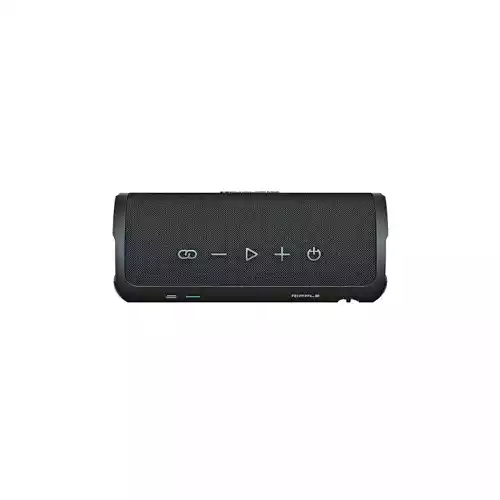 HIFUTURE RIPPLE WATERPROOF PORTABLE WIRELESS SPEAKER BLACK