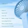 Yison Celebrat F1 1200mAH Rechargeable Portable Fan-gallery-1