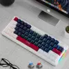 LEAVEN K610 WIRED HOT-SWAPPABLE GAMING MECHANICAL KEYBOARD WHITE BLUE-gallery-1