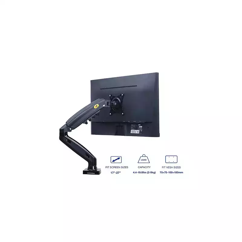North Bayou F80 Single Gas Spring Monitor Desk Mount Stand
