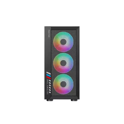 POWER TRAIN PT-701B ATX MID TOWER GAMING CASE WITH 4 RGB FAN-gallery-1