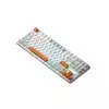 Monka 3087 Pro V2 Tri-Mode Gasket Mount Hotswappable Mechanical Keyboard (White Orange)-gallery-1