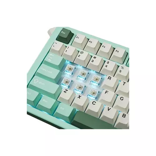 MONKA A75 MAX Aluminum Tri-Mode Wireless Mechanical Keyboard (Green Mirror)-gallery-1