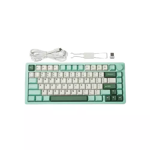 MONKA A75 MAX Aluminum Tri-Mode Wireless Mechanical Keyboard (Green Mirror)-gallery-2