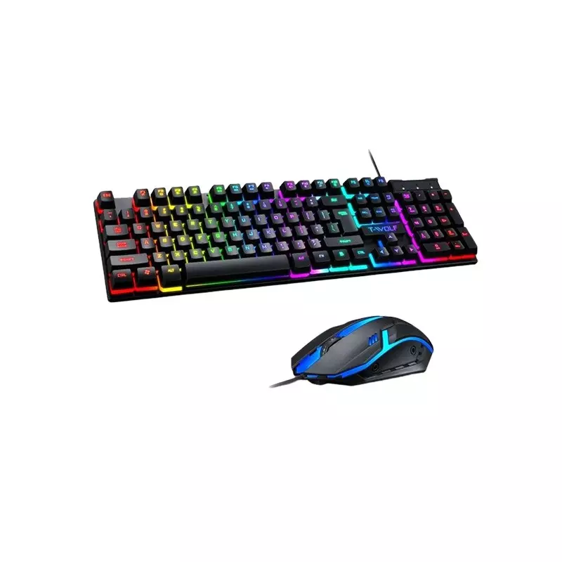 T-WOLF TF200 WIRED USB GAMING KEYBOARD MOUSE COMBO-gallery-1