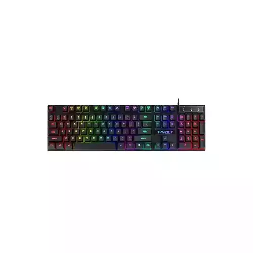 T-Wolf T20 Wired RGB Gaming Keyboard