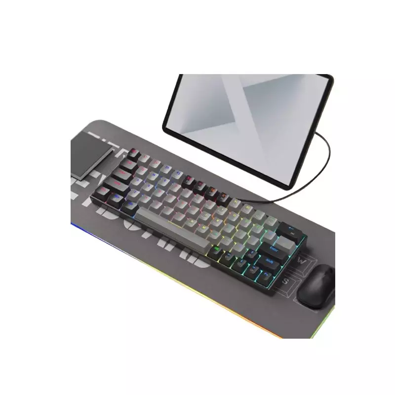 ZIFRIEND ZA646 MECHANICAL KEYBOARD BLACK GREY-gallery-1