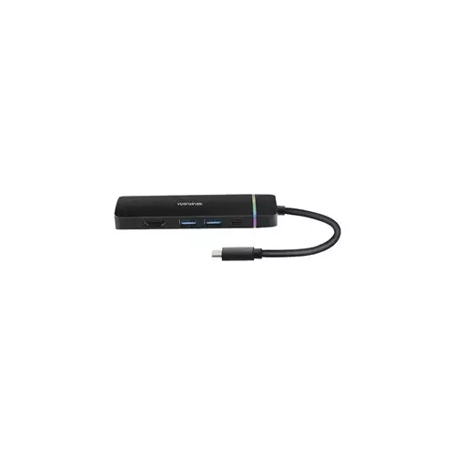 Yuanxin X-32035 Multiport 5 in 1 RGB Type C Hub-gallery-1