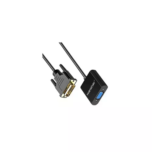 Yuanxin X-3220 DVI Male to VGA Female Converter (Black)-gallery-1