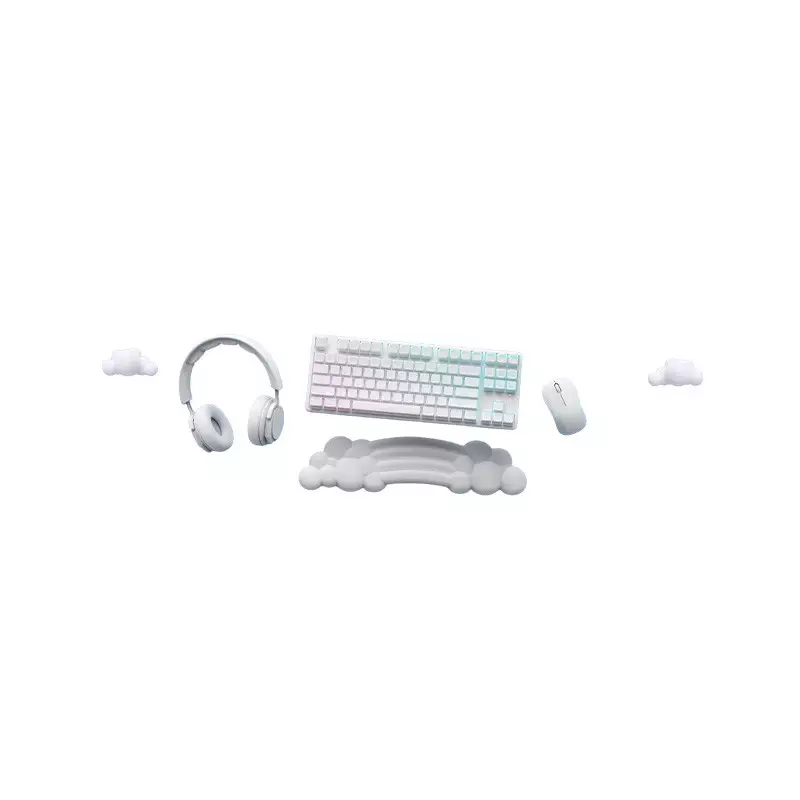 YUNZII Rainbow Cloud Keyboard Wrist Rest Pad-gallery-1