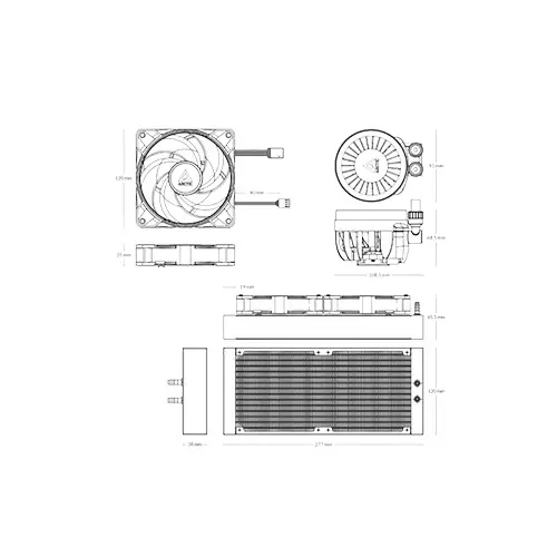 ARCTIC Liquid Freezer III 240mm A-RGB All-in-One Water CPU Cooler (White)-gallery-2