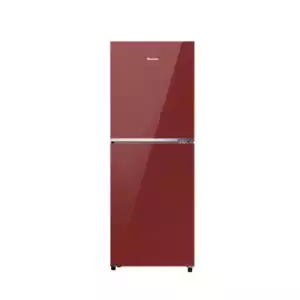 Hisense 238L TMF Inverter Glass Door Refrigerator (Cherry Red)