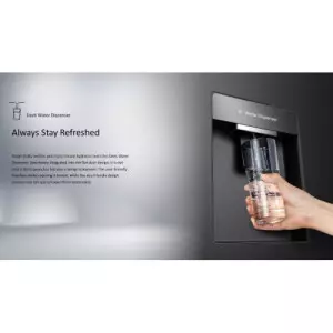 Hisense RB1G266NMRB 270L BMF Inverter Glass Door with Dispenser Refrigerator (Royal Blue)-gallery-2