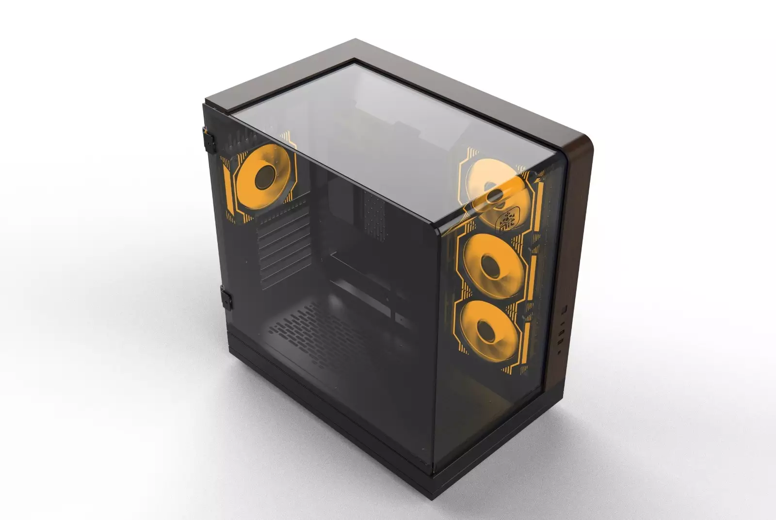 MONARCH AQUA X7 ARGB ATX Desktop Gaming Case (Black)-gallery-2