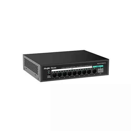 Ruijie RG-ES110GS-P-L 10-Port 10/100/1000 Mbps Unmanaged PoE Switch-gallery-1
