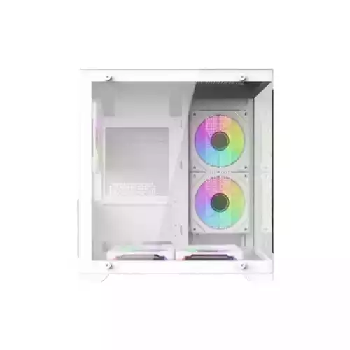 ARS Precious 007 INFINITY ARGB Mid Tower M-ATX Gaming Case (White)