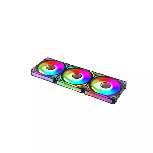 Jungle Leopard V2 120mm ARGB 3 in 1 Case Fan (Black)-gallery-3