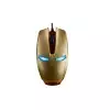 Newmen IronMan G306 Wired Optical LED Gaming Mouse (Gold & Black)-gallery-3