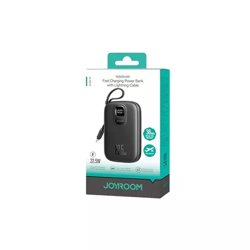 Joyroom JR-PBF18 22.5W 10000mAh Power Bank With Lightning Cable-gallery-1