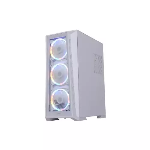 Virtu MI2W Glass ATX Tower Gaming Case (White)-gallery-2
